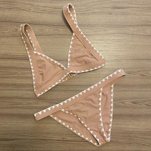 Lovers and Friends Nude Bikini - Top (M) Bottom (L)